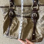 Giani Bernini Shoulder Bag Medium Tote Classic Initial Tan Brown Y2K Like New Photo 10