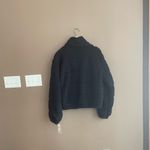 Sage NWT Collective Sherpa 1/4 Zip Pullover in Black Size Large Photo 1