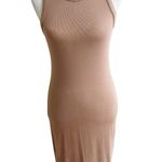 L'Agence L’agence Ellis Ribbed Midi Dress In Ginger Size Small Bodycon Beach Photo 0