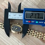 Citizen Eco-Drive Solar Ladies Watch Gold Tone Bracelet Black Dial Photo 9