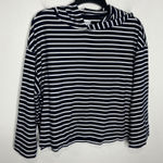 Evereve  MIA striped hoodie navy blue white womens size medium nautical casual Photo 0