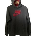 Nike  Vintage Stitched Spell Out Hoodie Youth XL Gray Pullover Women’s Small Med Photo 0