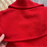 Sonia rykiel red cotton double breasted waist tie coat Size M Photo 6