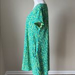 Soft Surroundings  Santiago Gaia Tropical Green Pullover Short Sleeve Midi Dress Photo 4