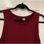 Old Navy NWT Luxe Size M Burgundy Scoop Neck Soft Flowy Stretch Tunic Tank Top Photo 1