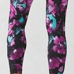 Lululemon Inspire Tight II Luxtreme Midnight Bloom Black Deep Fuschia Black 8 Photo 1
