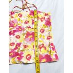 Old Navy Tropical Floral Tie Strap Linen Blend Cami Top Womens Size M Smocked Photo 6