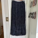 Vintage 90s crushed velvet burnout maxi skirt Blue Size M Photo 3