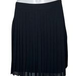 Loft Skirt Womens 0 Black A-Line Pleated Casual Office Preppy Neutral Minimalist Photo 0