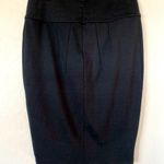 Kardashian Kollection black long line stretch nouveau pencil skirt sz L Photo 0