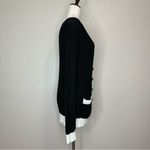 Forever 21  Women’s Colorblock Front Button Long Sleeves Cardigan, Sz Medium Photo 6