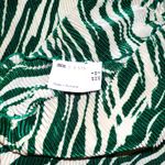 ASOS Green White Pleated One Shoulder Midi Dress 2 Photo 6