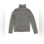 Lauren Ralph Lauren turtleneck striped sweater with embroidery size PM Blue Photo 4