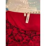 Studio Y AOA)‎  red blouse size XSmall women short sleeve top shirt blouse XS Photo 1