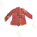 Khaki Roberts California Medium Vintage Blouse Women's Pink Button Down Shirt Photo 5