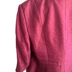 Adrianna Papell Evening Rose Pink Metallic Shimmer Blazer Jacket Size 14W Photo 2