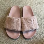 Steve Madden Pink Fuzzy Slides Photo 0