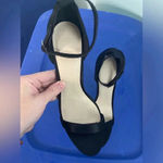 ASOS Black Ankle Strap Heels Minimalist Evening Party Dress Shoes Photo 2