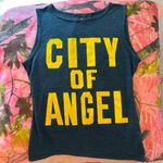 Aviva y2k vintage 2000s " city of angel " los angeles letter print sleeveless tank top Photo 0