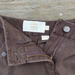 J.Crew Chocolate Brown  Chino Mini Skirt Cotton Denim Skirt Photo 4