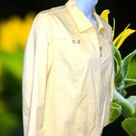 Studio Works buttercup yellow zip up lined windbreaker jacket.ntn Photo 1