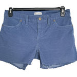 Carve Designs SZ 8 Oahu Corduroy Shorts Stretch Zip-Fly Mid-Rise Frayed Pockets Photo 0