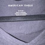 American Eagle  Black Crop Top Short Sleeve Top- Size Small Photo 2