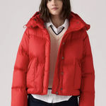 Levi's Levi’s Western Shortie Puffer Coat – Red – Size S – NWT  Lightweight & Warm Photo 0
