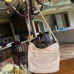 P&Co Stone &  Leather Purse Shoulder Bag Light Tan Photo 4