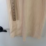 FORE Ribbed Knit Strapless Midi Dress Slit Size Small Cream Twist Front Evening Photo 7