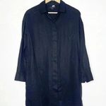 COS Black Button Up Shirt Dress Size 4 Photo 0