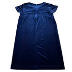 Cynthia Rowley ‎ Dress Womens Medium Blue Velour Mini Shift Photo 1