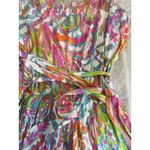 Lilly Pulitzer  Womens Pink Print Deanna Shorts Romper‎ Multicolor Straps Large Photo 3