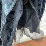 Vintage 80s 90s Off Shoulder Jacquard Short Dress Drama XS Black Photo 7