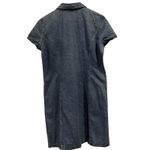 Y2K Vtg NY Denim Shirt Midi Dress, Size 16 Blue Photo 3