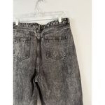 12th Tribe Asymmetrical Button Fly Acid Wash Black Straight Leg Jeans Size 29 Photo 5