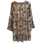Lila Clothing Co. Boho‎ Floral Bell Sleeve Dress Sz S Photo 2