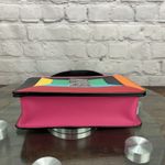 Karl Lagerfeld  Paris Simone Front Flap Bag Purse Color Block Missing Strap Photo 4