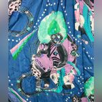Custo Barcelona  Blue Green Pink Floral Sequin Tank Top Photo 1