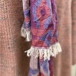 Purple Scarf with Fringes – Boho Wrap Photo 4