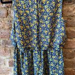 Forever 21 Adorable Blue & Yellow  Floral Romper Photo 4