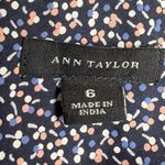 Ann Taylor  Dark Blue & Speckled Button Down Dress Shirt Women’s Size 6 Cotton Photo 3