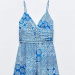 ZARA Blue Romper Photo 0