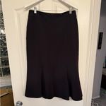 Louben of Canada Dark Brown Women's Midi Skirt Fully Lined Bottom Flare Black Size 10 Photo 12
