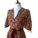 Anthropologie  Small Retro Dress Boho Fall Cotton 50s style Edme & Esyllte Art Photo 2