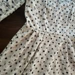 Betsey Johnson White Lace Black Polka Dot Dress 3/4 Sleeve Pretty Y2K Fairy 10 Photo 3