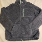 PINK - Victoria's Secret  Sherpa teddy half zip Gray can Photo 0