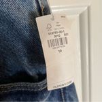 Old Navy Blue Denim Pencil Skirt Mid-Rise W/ Front Slit & Zipper Size 10 New Photo 2