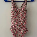NEW Hermonza Floral Flower Cottagecore One Piece Swim Suit Size 2 Photo 0