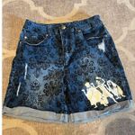 Disney  haunted mansion hitchhiking ghosts denim jean shorts size xs Photo 0